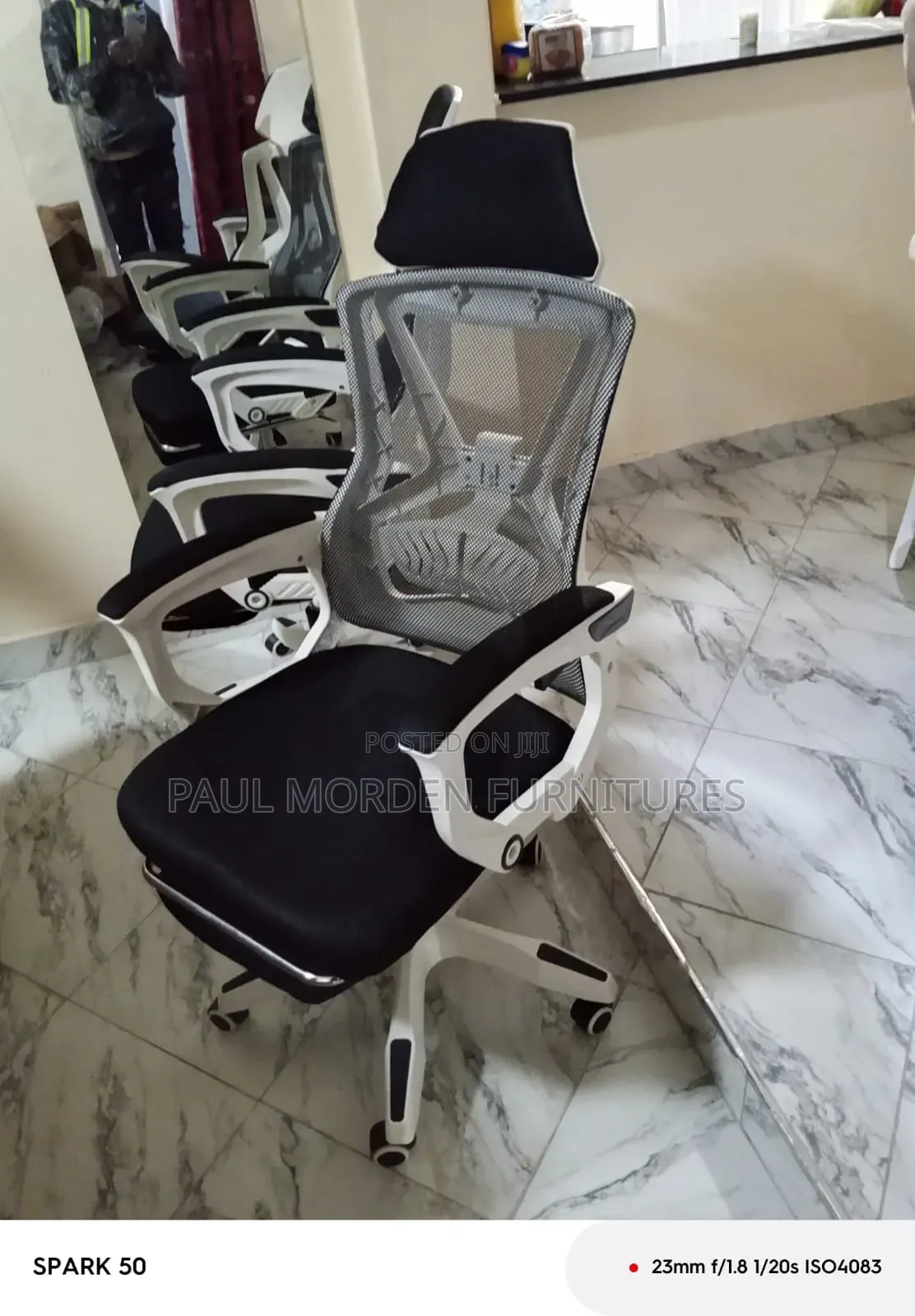 Office Adjustable Chair Reclining Option +Headrest Available