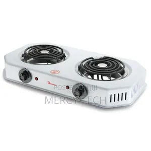 Ramtons RM/253 Double Spiral Plate Cooker (White)