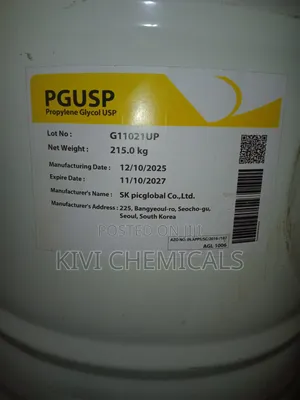 Propylene Glycol Food Grade (MPG) in Nairobi Industrial Area