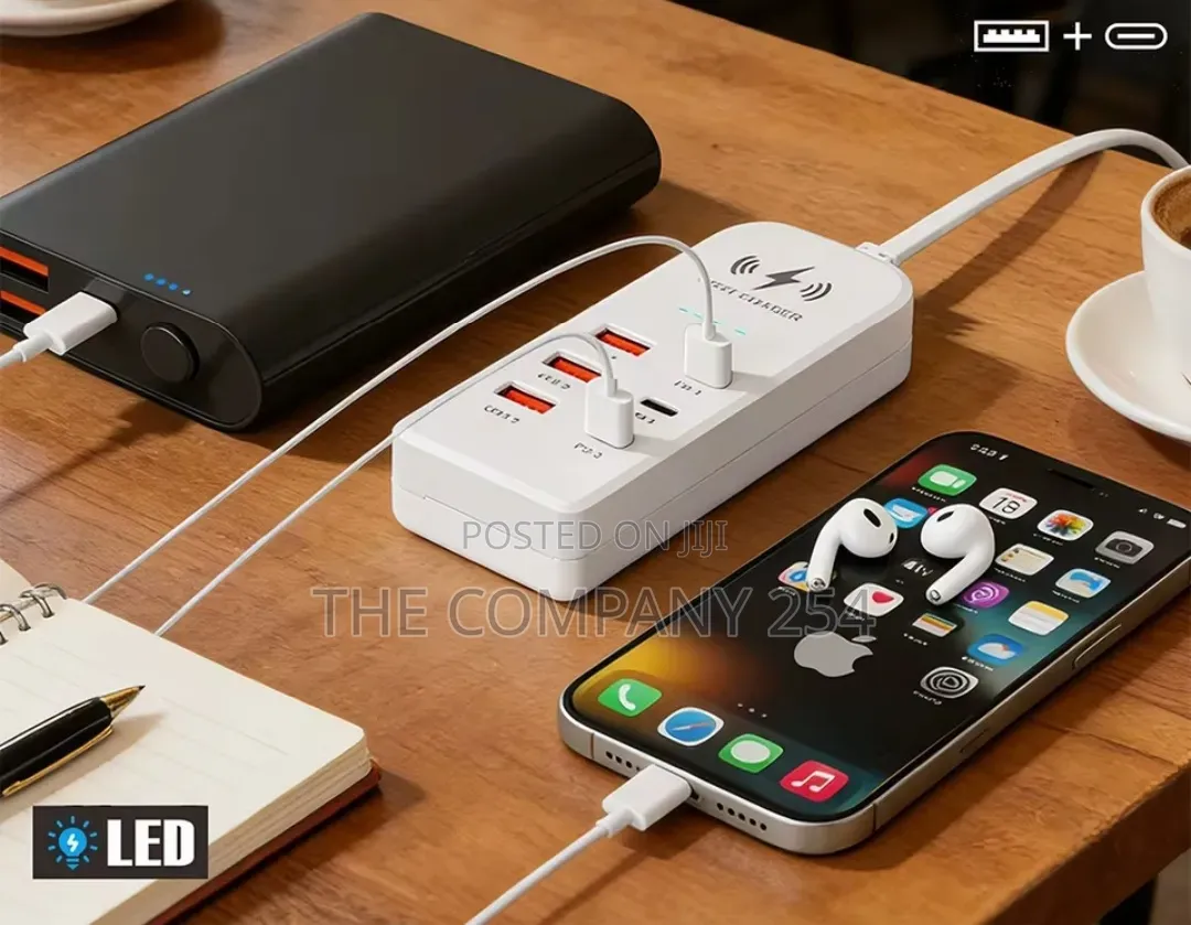 6in1 USB Charger PD Type C Fast Charging Wall Charger