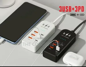 6in1 USB Charger PD Type C Fast Charging Wall Charger