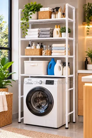 Over the Washing Machine Floor-Standing Clothes Rack