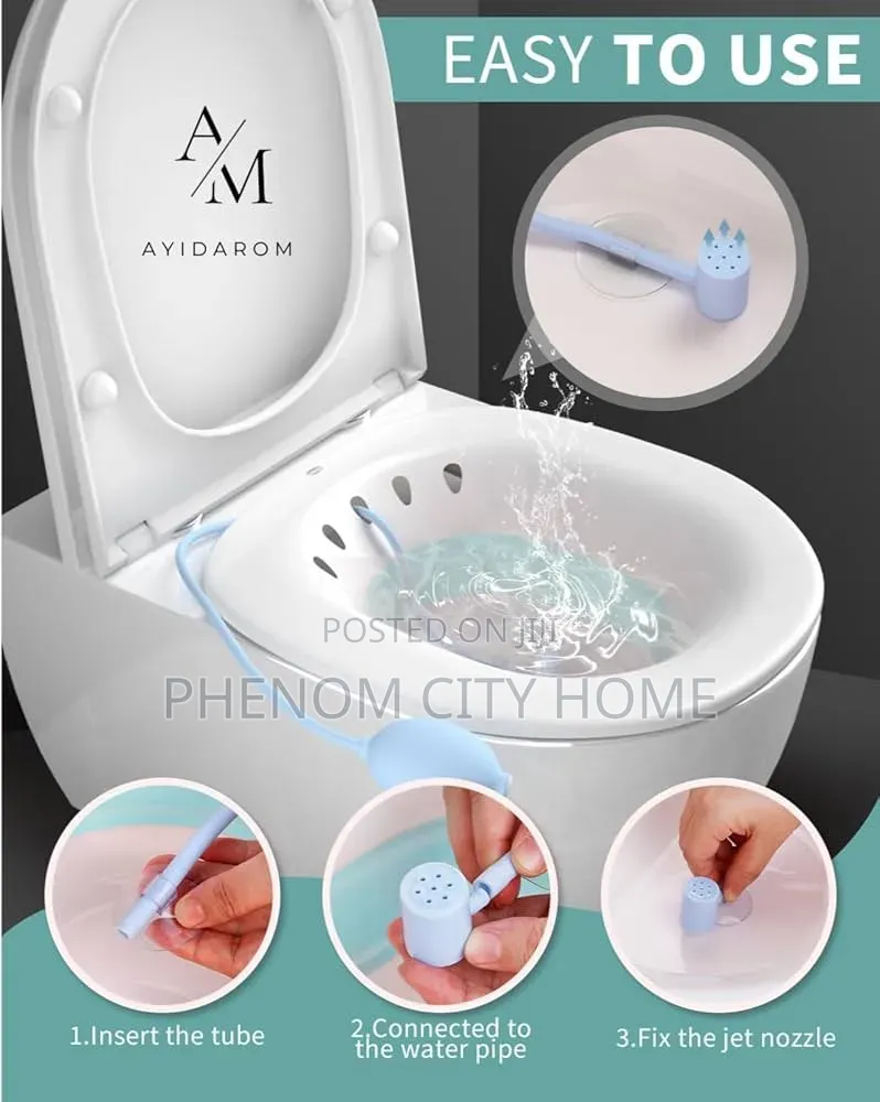 Postpartum Sitz Bath Basin and Hand Pump