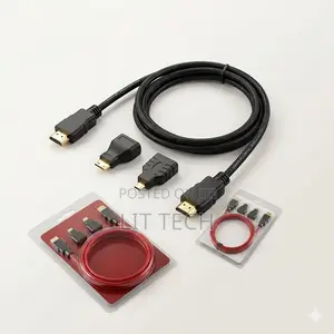 3-in-1 HDMI Cable 1.5m With Mini & Micro HDMI Adapters