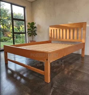 Pure Wooden Complete Bed (3x6)