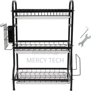 Heavy Duty Executive 3-Tier Dish Rack (10-Piece Box)