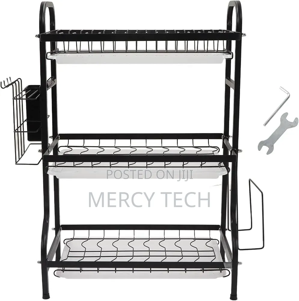 Heavy Duty Executive 3-Tier Dish Rack (10-Piece Box)