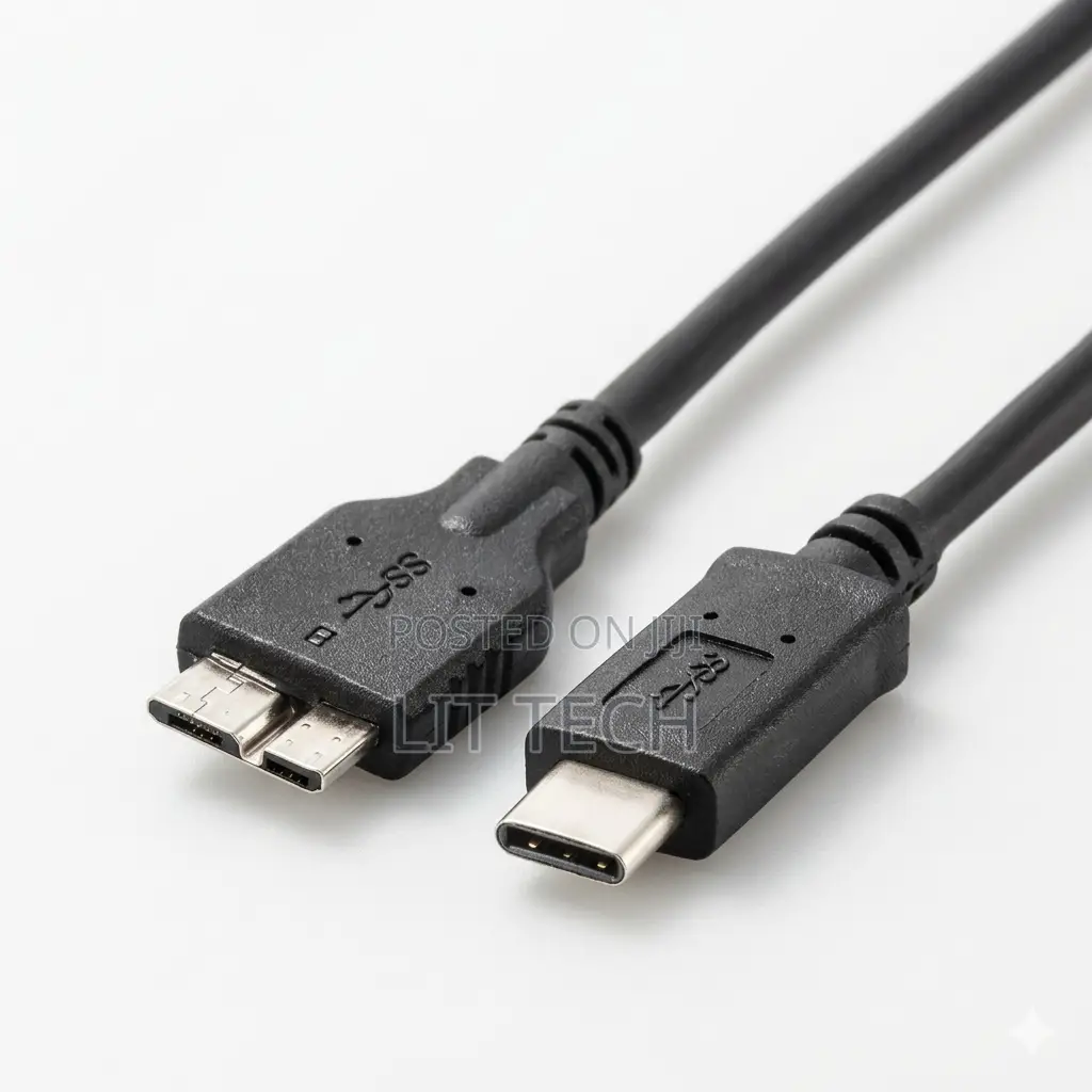 USB 3.1 Cable - Type C Male to USB 3.0 Micro B, 5-Gpbs, 1-M