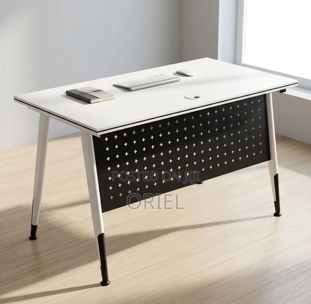 Office Table : Foldable White Training Desk