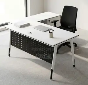 Office Table : Foldable White Training Desk