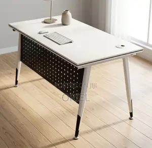 Office Table : Foldable White Training Desk