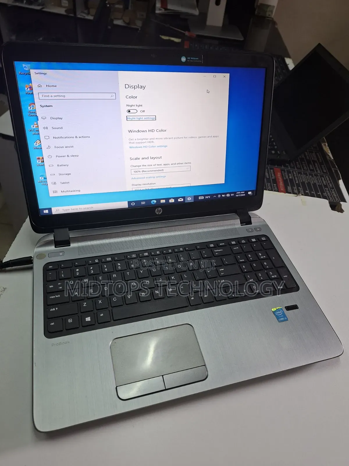 Laptop HP ProBook 450 G3 8GB Intel Core i5 HDD 500GB
