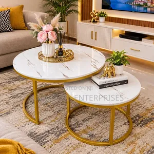 Nesting Coffee Table Marble Effect (MDF) Sks**