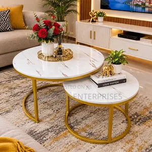 Nesting Coffee Table Marble Effect (MDF) Sks**