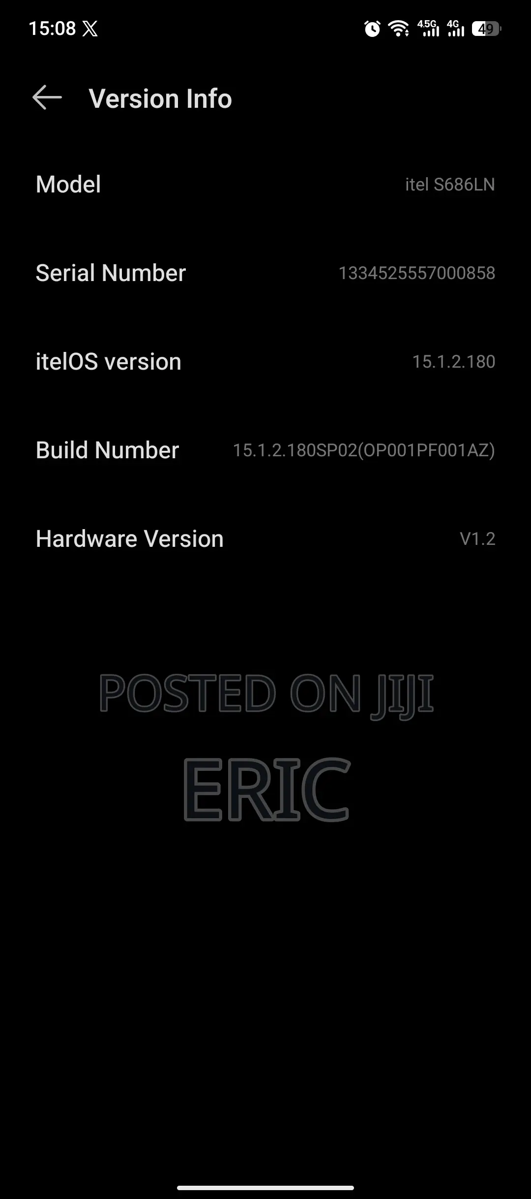 Itel S25 Ultra 128 GB Gray