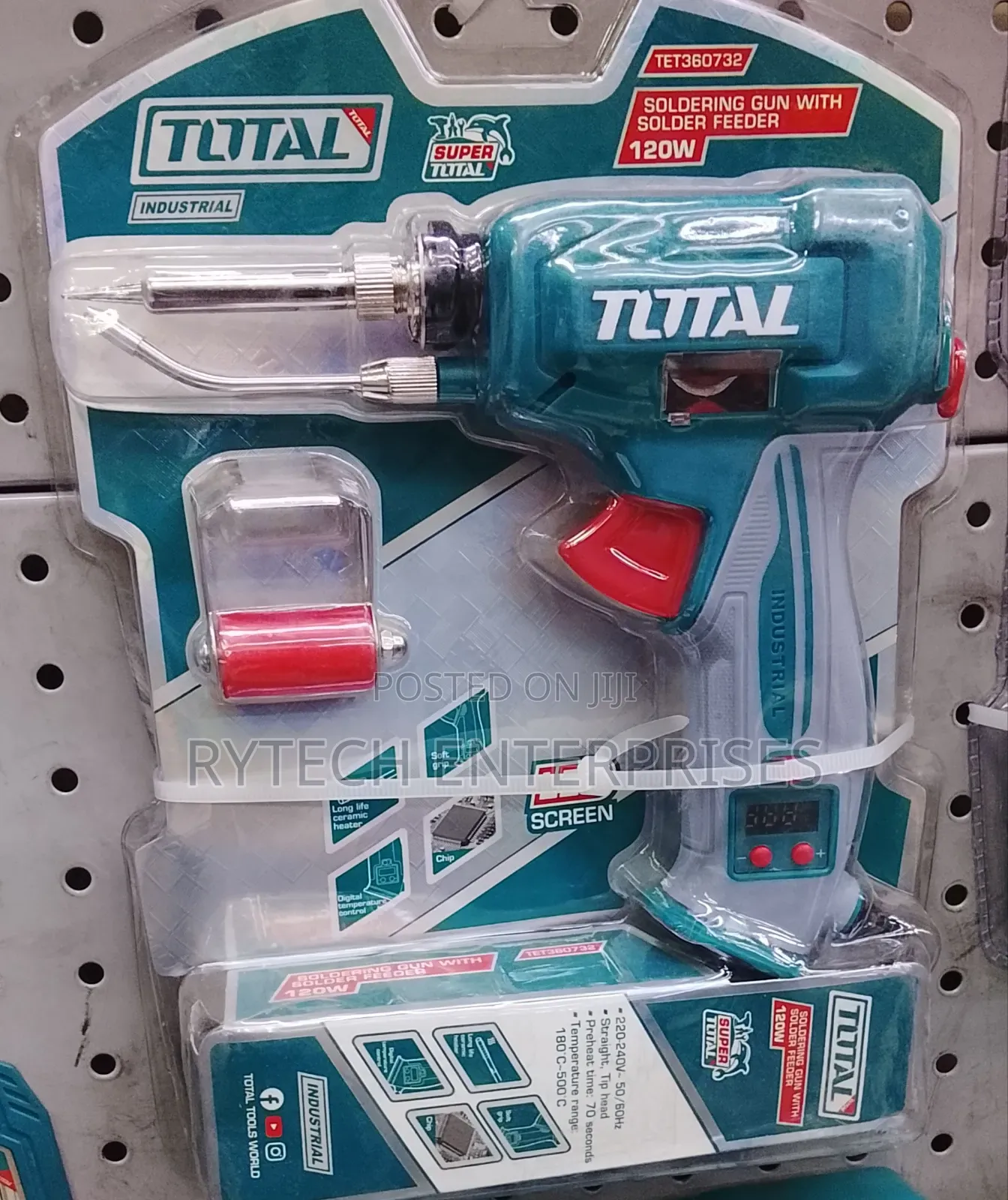 Total Electric Soldering Gun With Solder Feeder