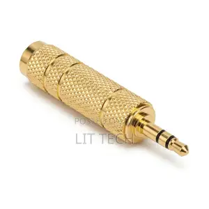 Audio Adapter 6.3mm Stereo TRS Jack-Female-to-Male 3.5mm Minijack