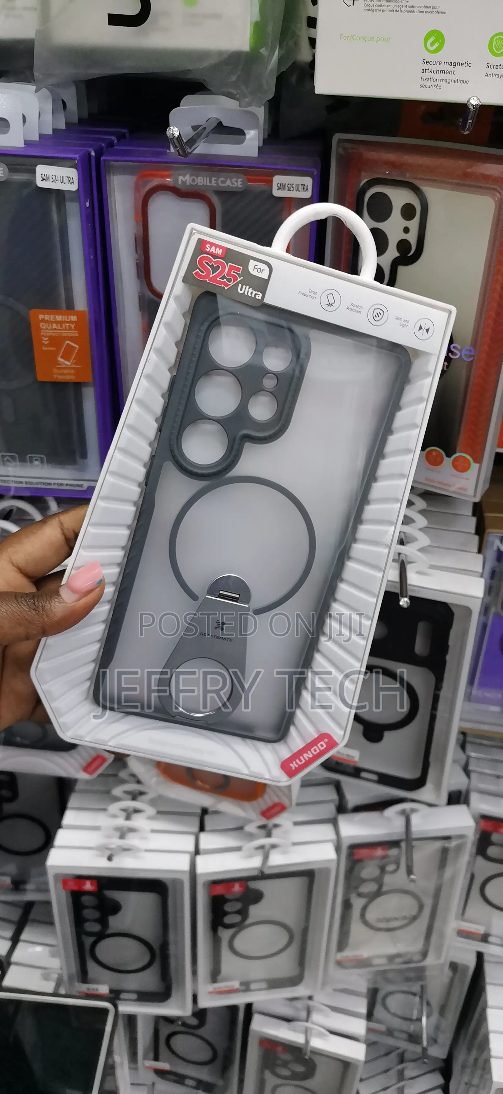 Shockproof Xundd Magnetic Ring Case for the Samsung Galaxy S25 Ultra,