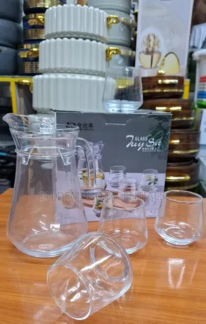 King Glass Set 1.3L Jug Capacity 4pc 300ml Glass Capacity