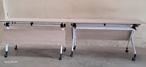 Brown Folding Meeting Table