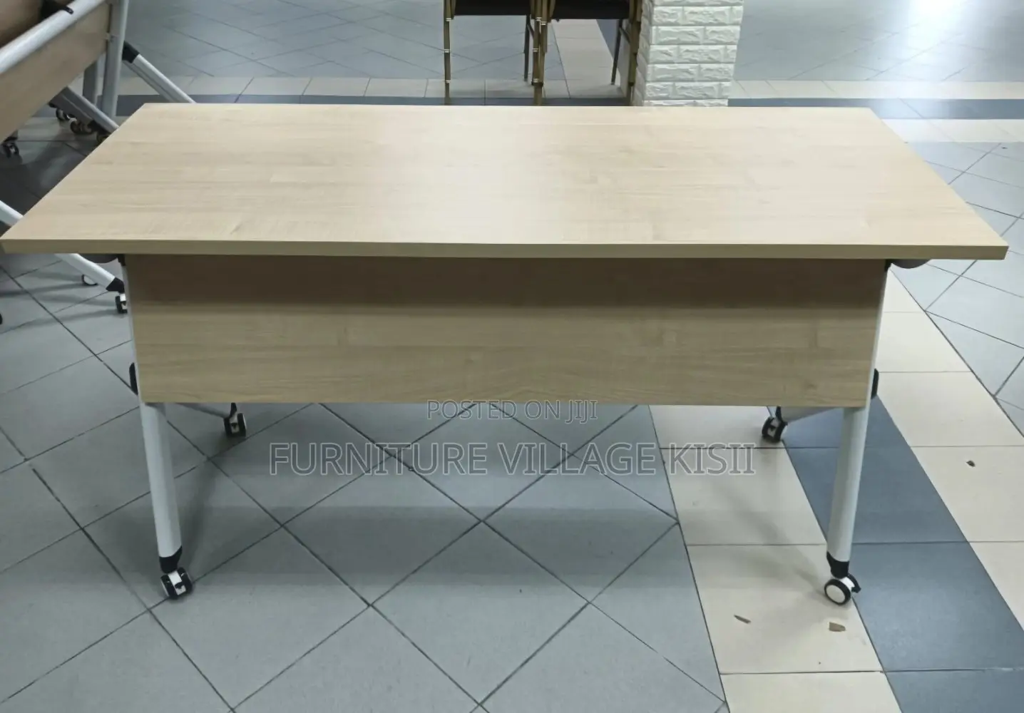 Brown Folding Meeting Table