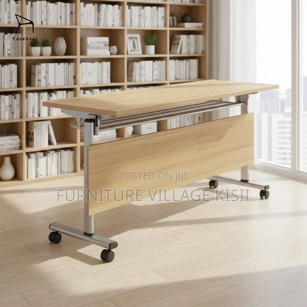 Brown Folding Meeting Table
