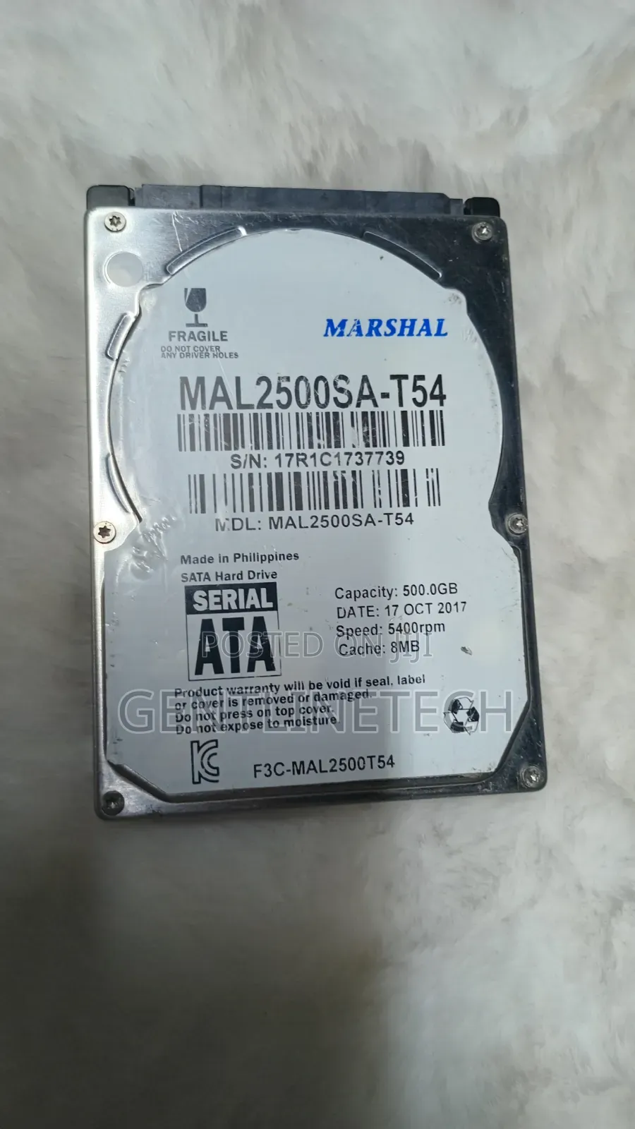 Internal 500gb HDD