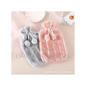 2L Hot Water Bottle With Soft Fleece Cover - Durable Safe