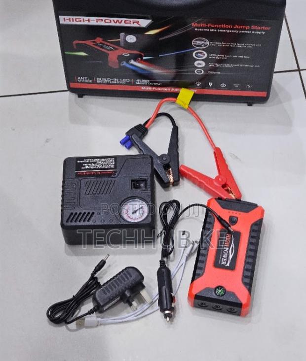 Multi-Function Jump Starter Car Battery Booster Power Air Compressor - main view