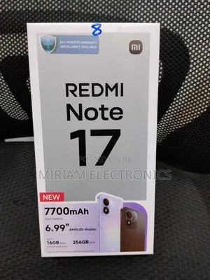 New Xiaomi Redmi Note 17 256 GB Black