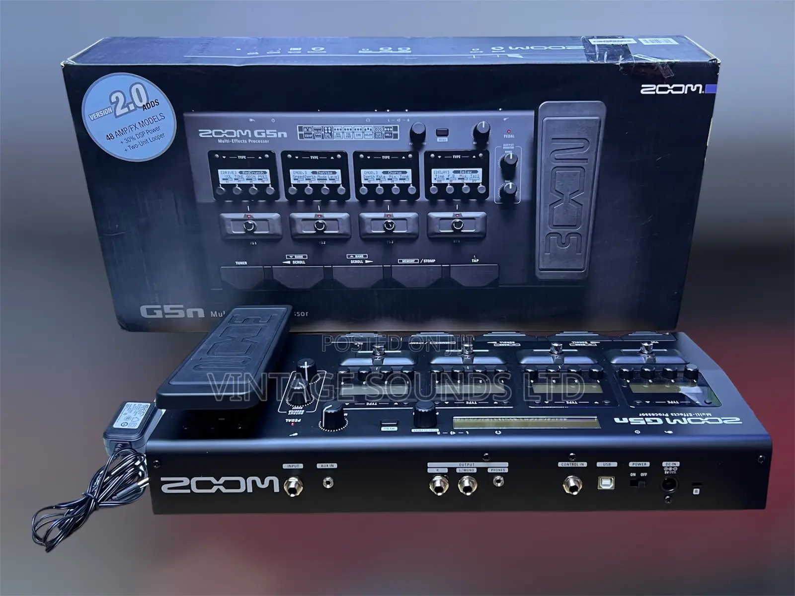 Zoom G5n Multi-Effects Pedal With Expression Pedal –New