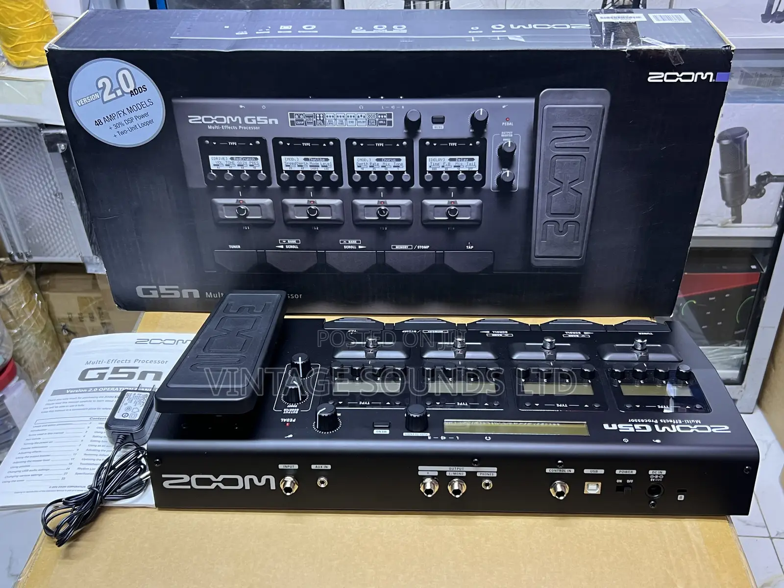Zoom G5n Guitar Multi-Fx Pedal - Perfect for Studio & Live Performance
