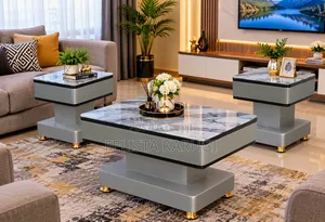 Executive Coffee Table With Marble Top
