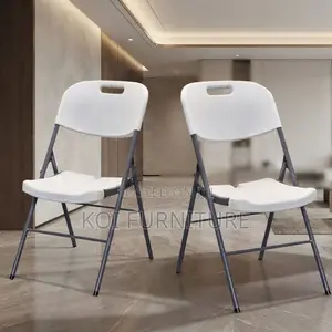 Office Chairs; Foldable Gardens Patio White Armless Seats