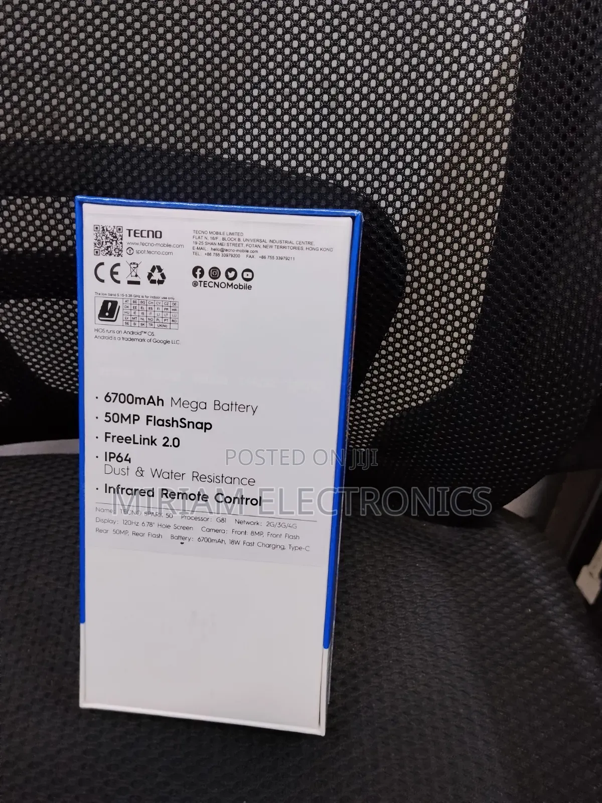 New Tecno Spark 50 128 GB Black