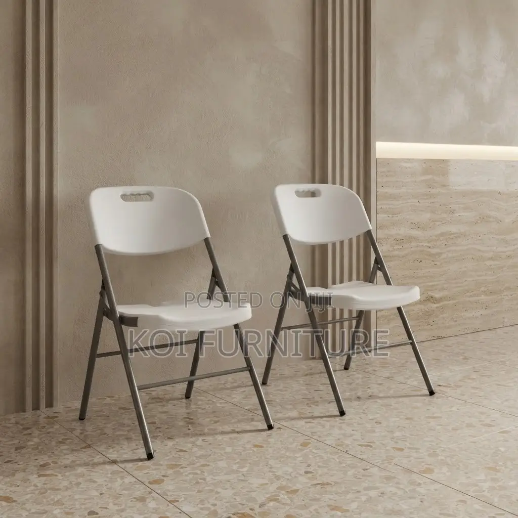 Office Chairs; Foldable Gardens Patio White Armless Seats