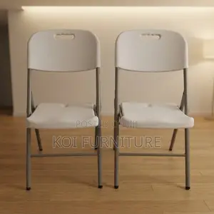 Office Chairs; Foldable Gardens Patio White Armless Seats