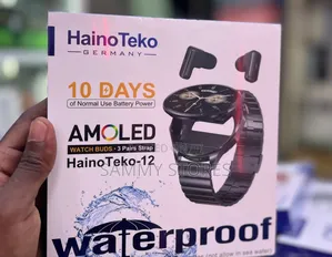 HainoTeko-12 Multifunction Smartwatch With Wireless– 3 Pairs Straps