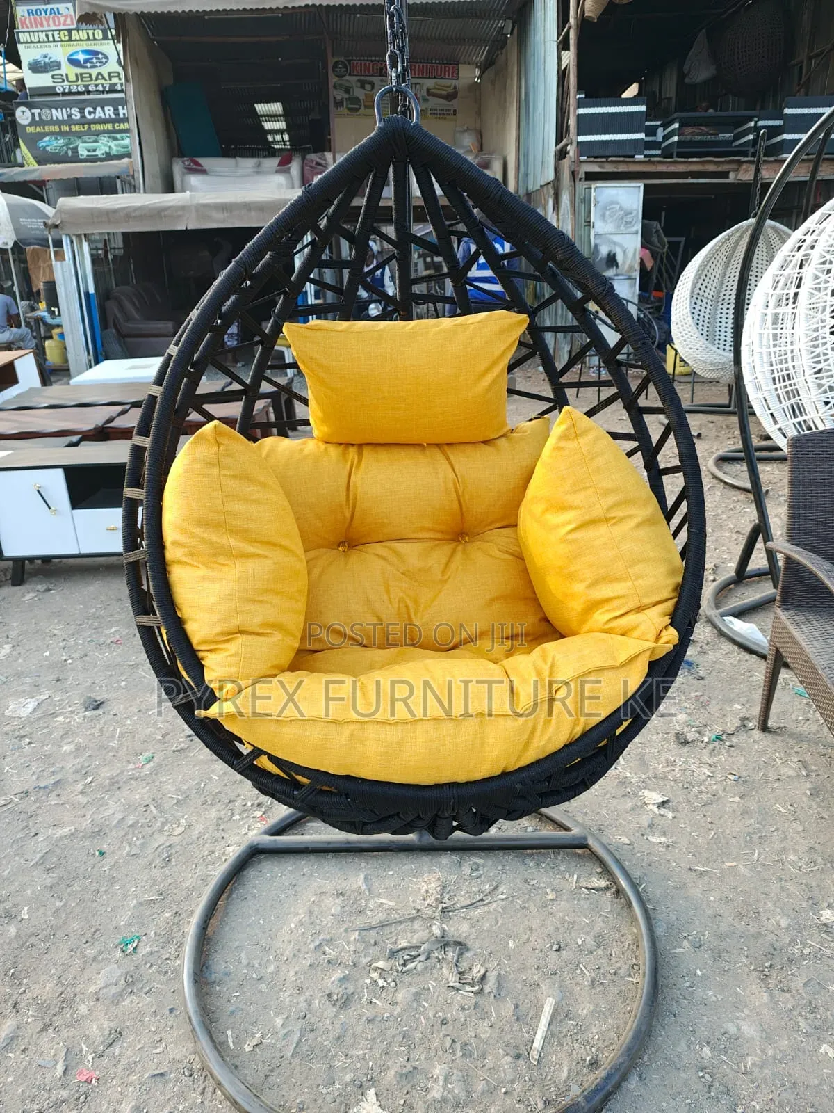 Black Swing Chair