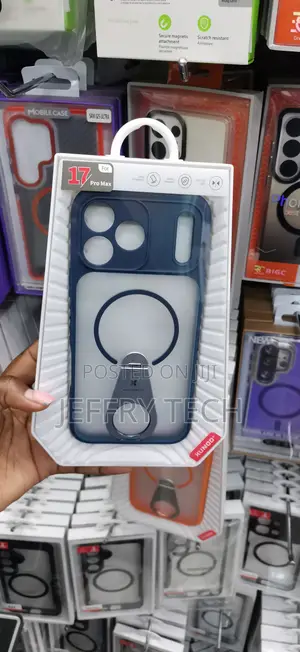 XUNDD KOKO Magnetic Ring Stand Case in a Blue for iPhone 17 Pro Max,