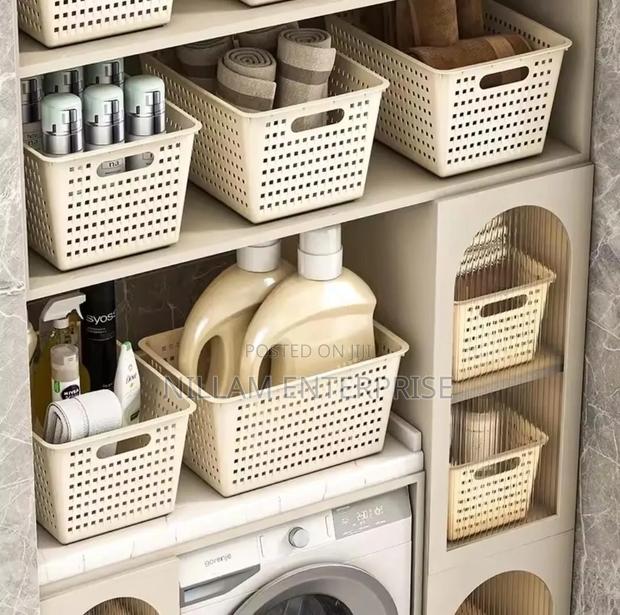 Plastic Plain Storage Baskets - thumbnail 2