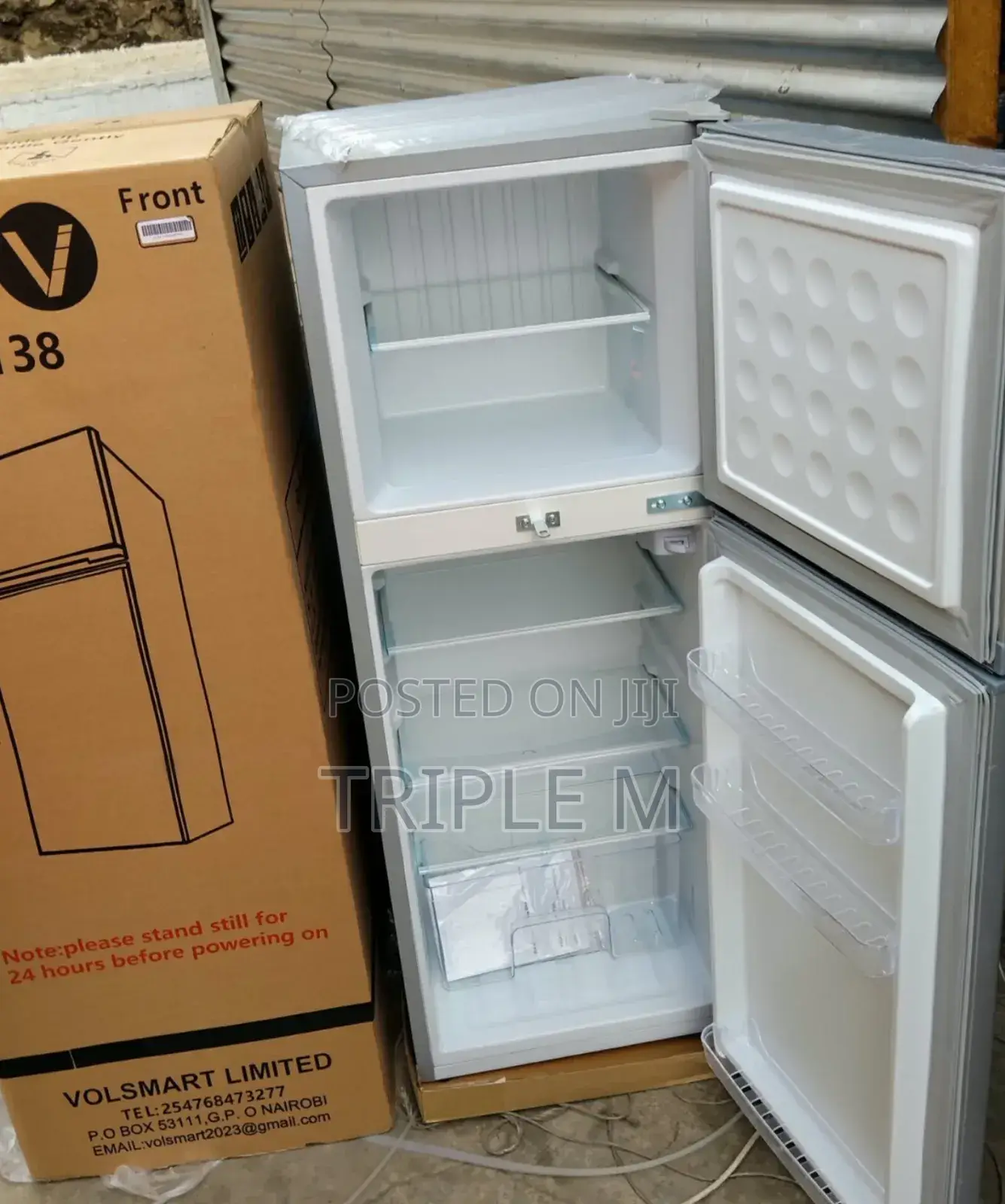 Volsmart 138L Double Door Fridge | Energy Saving | KSh 23,500