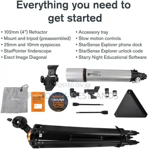 Celestron StarSense Explorer DX 102AZ App-Enabled Refractor Telescope
