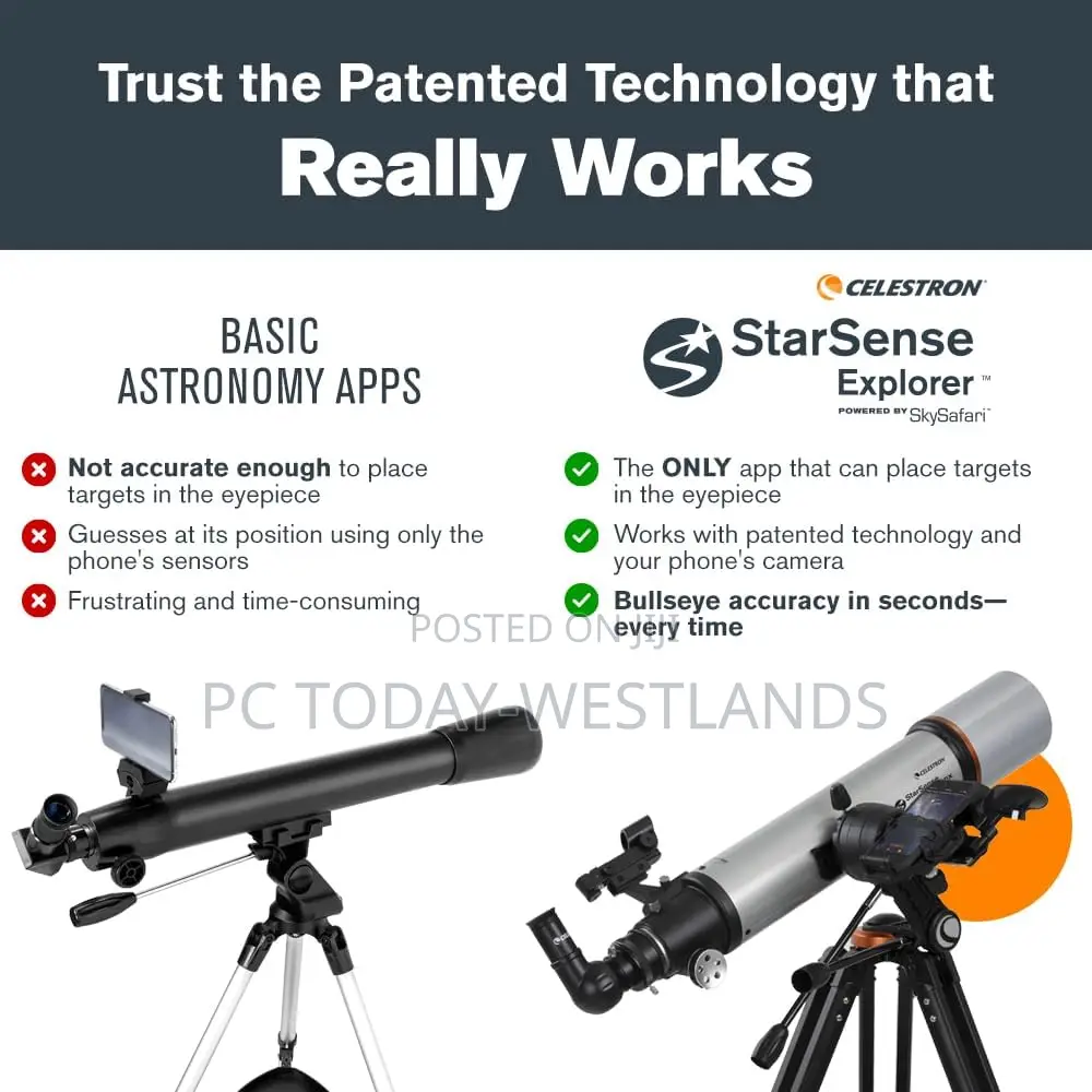 Celestron StarSense Explorer DX 102AZ App-Enabled Refractor Telescope