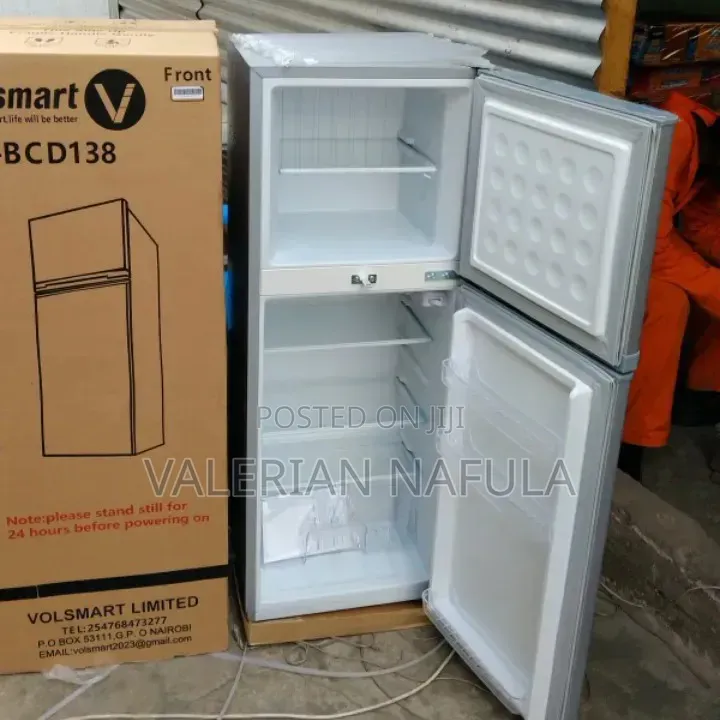 Volsmart 138L Double Door Refrigerator - Energy Saving