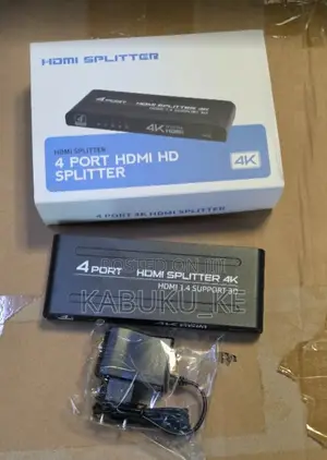 1 X 4 Way HDMI Splitter – Black 4 Ports Outlet