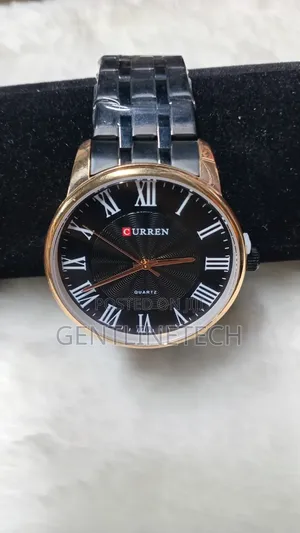 Curren Black and Gold Unisex Watch