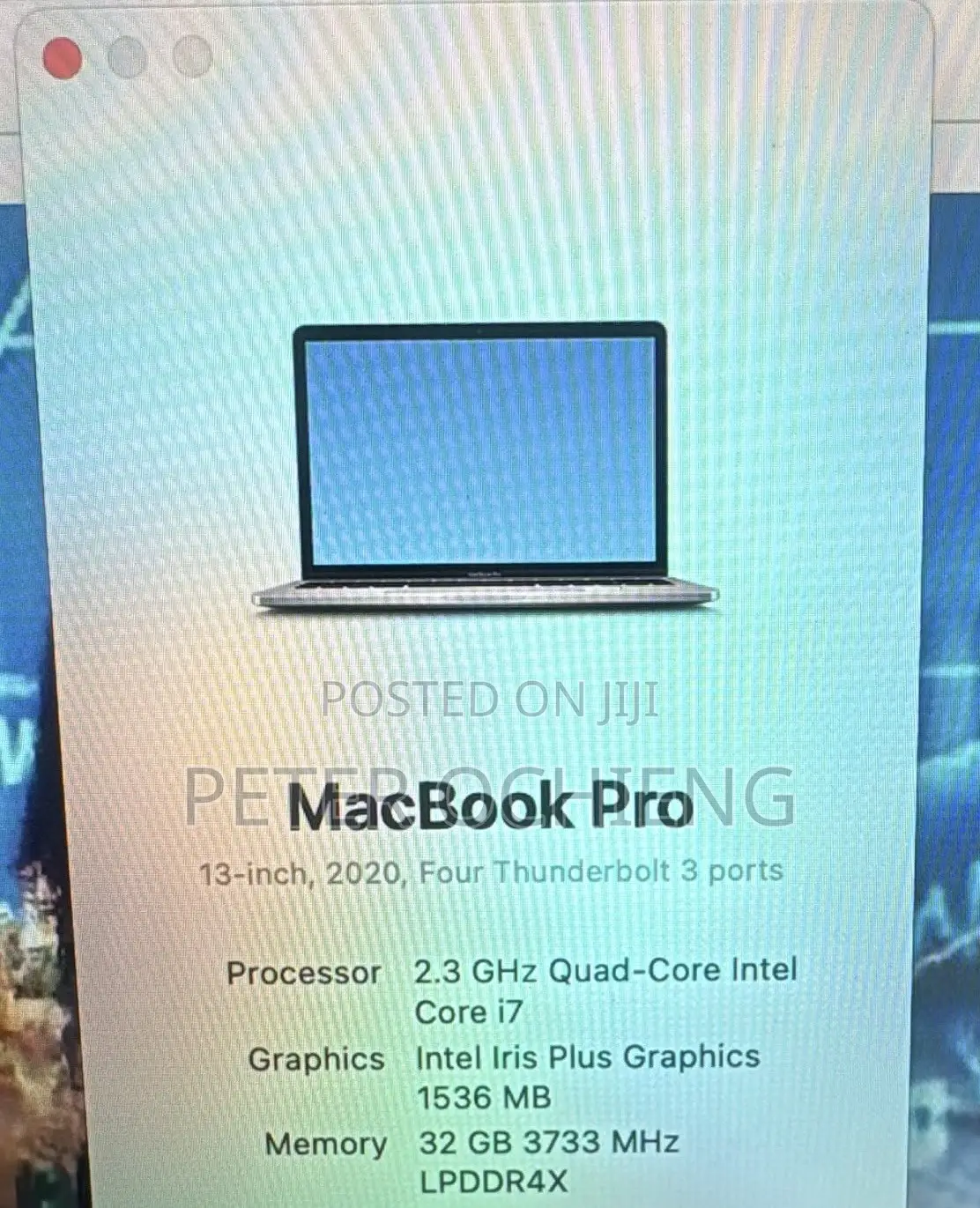 Laptop Apple MacBook Pro 32GB Intel Core i7 SSD 1T