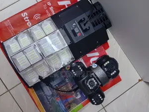 Solar Powered AI CCTV With 180W Light for Wide Outdoor Monitoring Unit