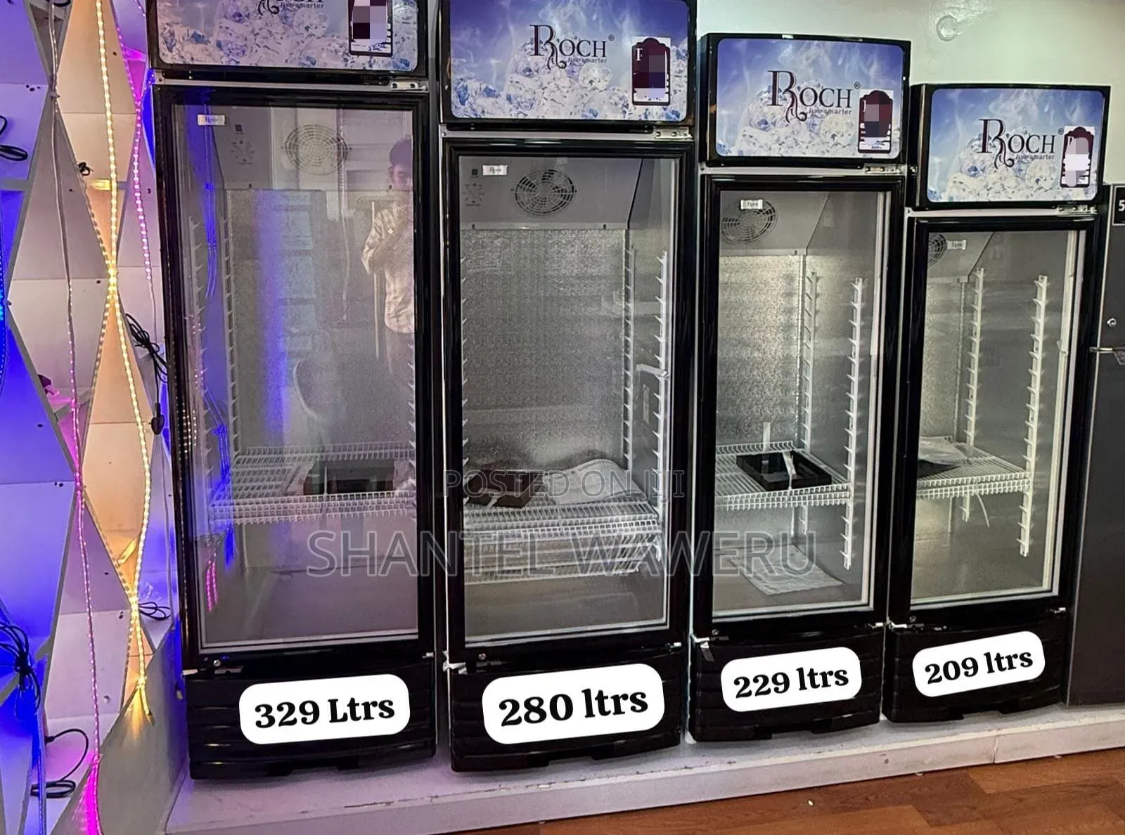 209 Litres Roch Vertical Showcase Model RSF-260-O Refrigerator